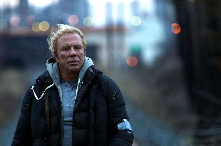 Rourke í hlutverki útbrunnins fjölbragðaglímukappa í myndinni The Wrestler.