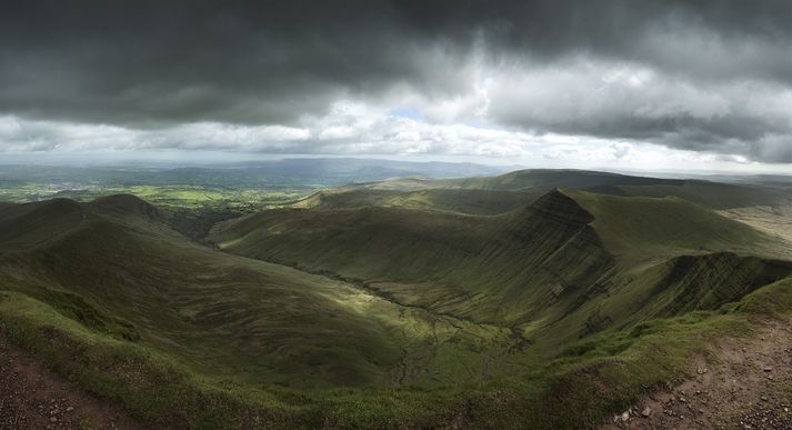 Brecon Beacons í Wales.