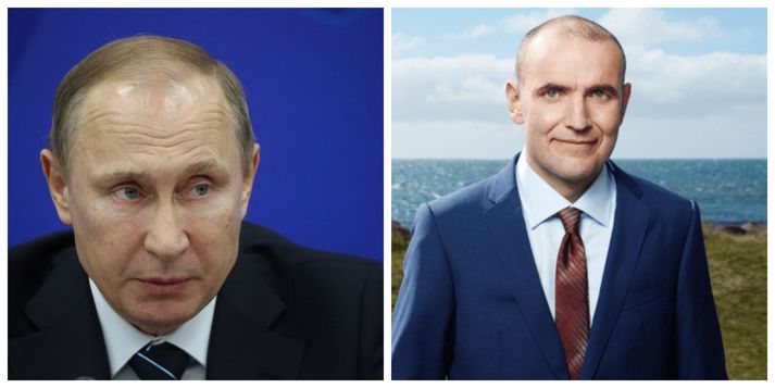 Vladimir Putin og Guðni Th. Jóhannesson