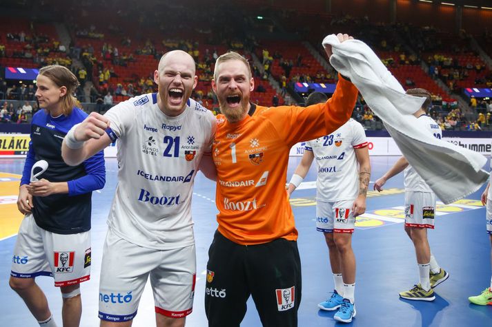 Björgvin Páll Gústavsson hefur fagnað fjölda sigra í íslenska landsliðsbúningnum, frá því að hann kom inn í liðið fyrir Ólympíuleikana í Peking 2008, þar sem Ísland vann silfur.
