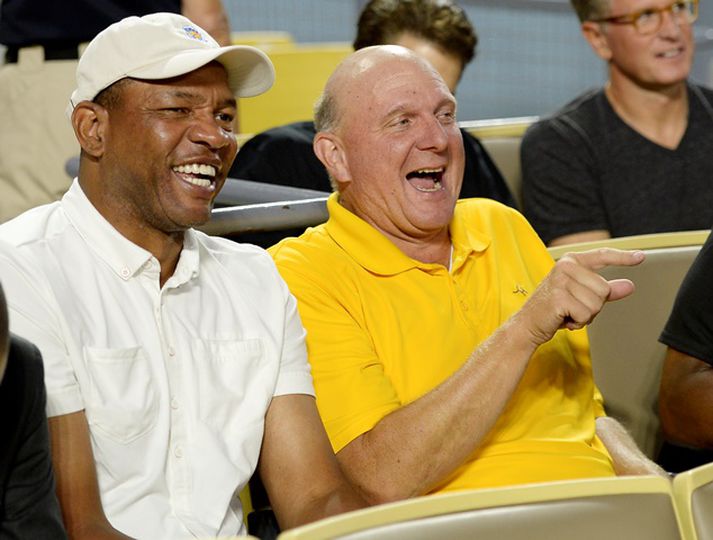 Doc Rivers og Steve Ballmer á góðri stund.