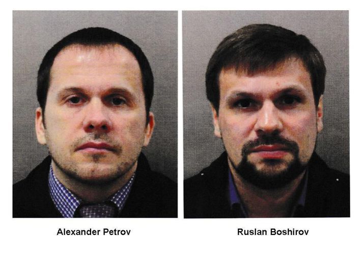 Mennirnir tveir hafa verið nafngreindir sem Alexander Petrov og Ruslan Bosjirov.