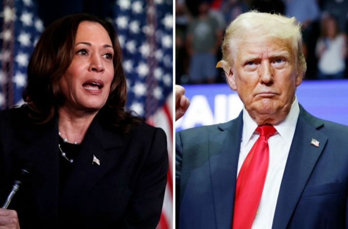 Harris hefur mælst betur gegn Trump en Biden frá því að síðastnefndi dró sig í hlé.