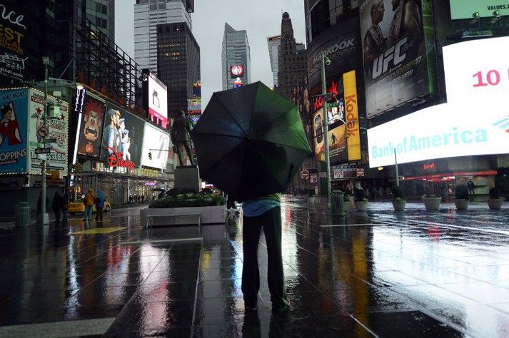 Óveður í New York