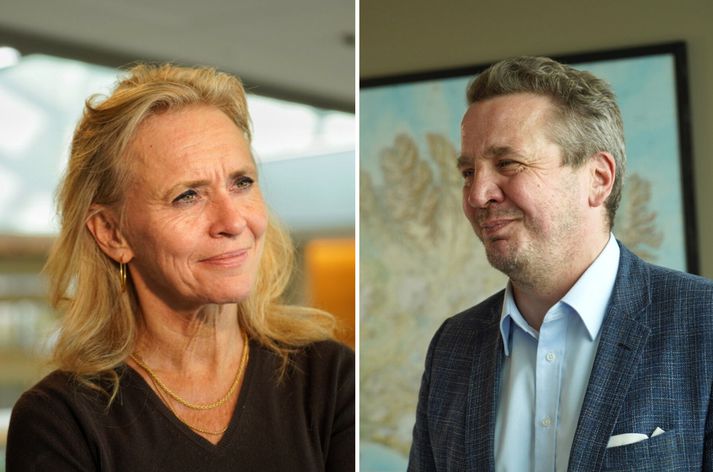 Þorgerður Katrín Gunnarsdóttir utanríkisráðherra og Guðlaugur Þór Þórðarsson þingmaður Sjálfstæðisflokksins.