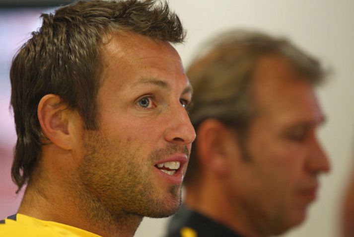 Lucas Neill, fyrirliði Ástralíu.