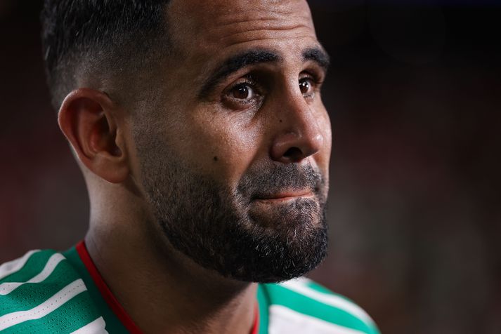 Riyad Mahrez hefur spilað sinn siðasta landsleik fyrir Alsír en hann kom í tapi á móti Sviss í nótt.