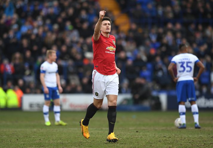 Harry Maguire skoraði og lagði upp er United vann öruggan 6-0 sigur.