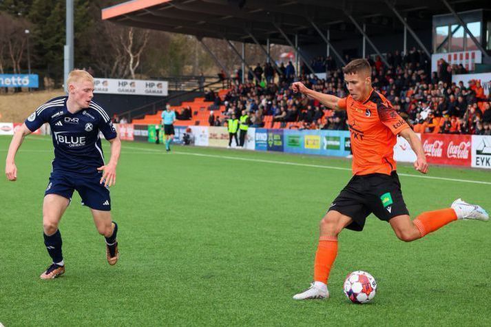 Óskar Borgþórsson skoraði fyrir Sogndal í dag.