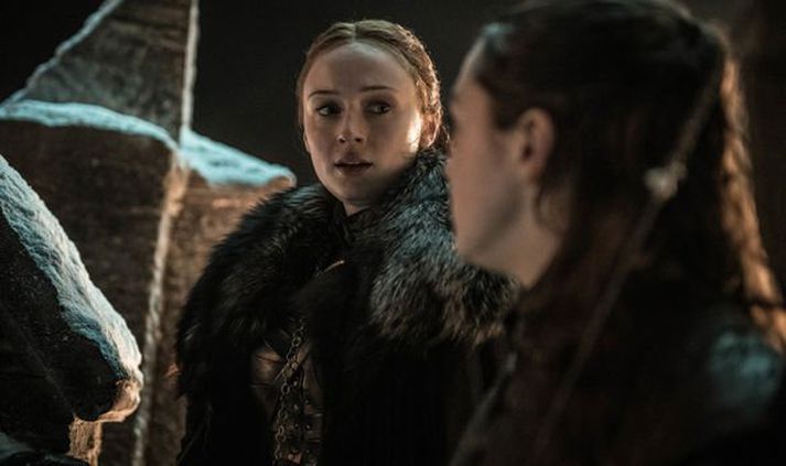 Það var nóg að gera hjá Sansa og Arya Stark í þættinum.