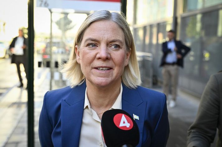 Magdalena Andersson segist hafa gefist upp á stjórnarmyndun.