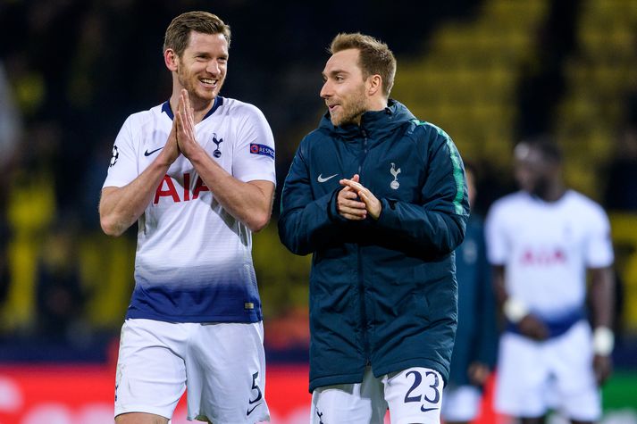 Christian Eriksen og Jan Vertonghen eru góðir vinir.