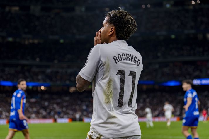 Rodrygo meiddist þegar Real Madrid laut í lægra haldi fyrir Getafe.