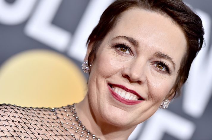 Olivia Colman vann á dögunum til Golden Globe-verðlauna fyrir hlutverk sitt í myndinni The Favorite.