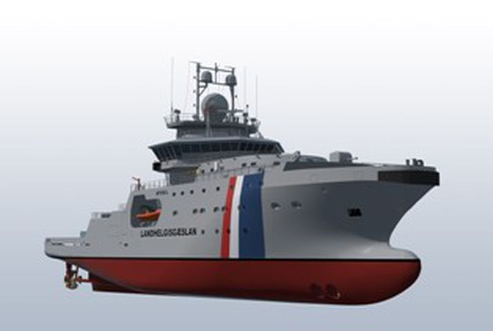Teikning af nýja varðskipinu