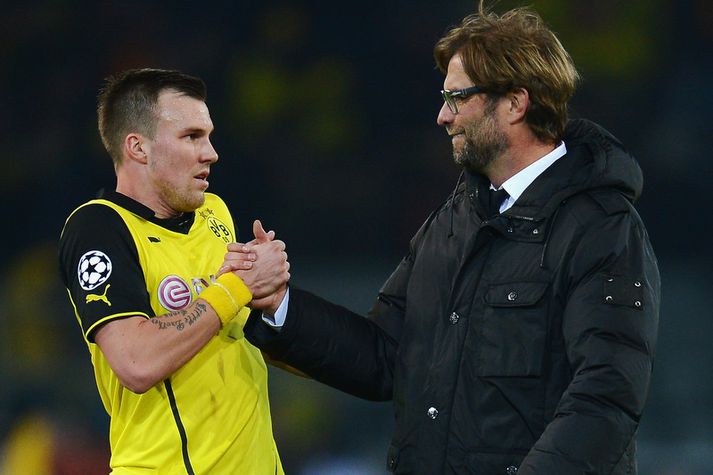 Kevin Grosskreutz og Jürgen Klopp.