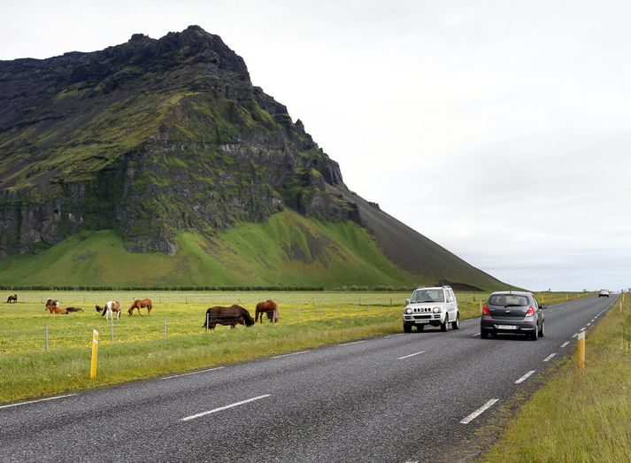 Mikil hætta getur skapast á vegum þegar ferðamenn stöðva til að dást að útsýni eða taka myndir. 