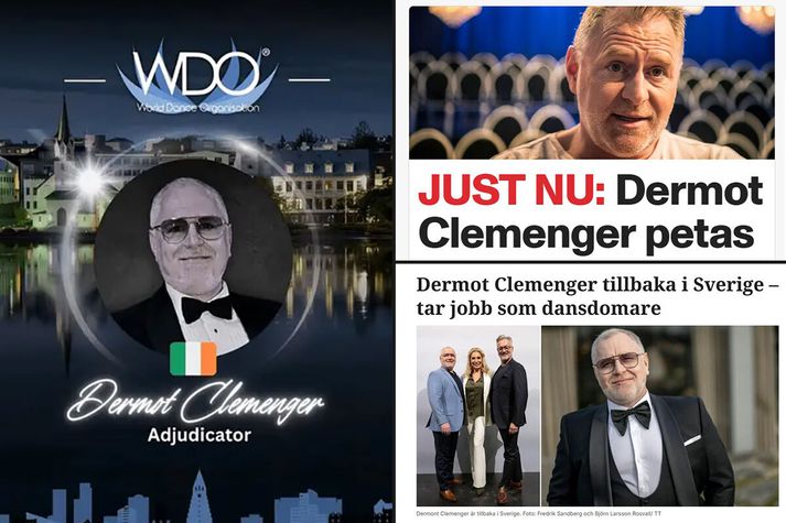 Dansdómarinn Dermot Clemenger, sem var á flótta undan sænskum yfirvöldum frá árslokum 2024 til janúar 2026, átti að dæma á íslenskri danskeppni í júní en hefur verið tekinn af dagskránni eftir að upplýsingar um afbrot hans bárust til skipuleggjenda.