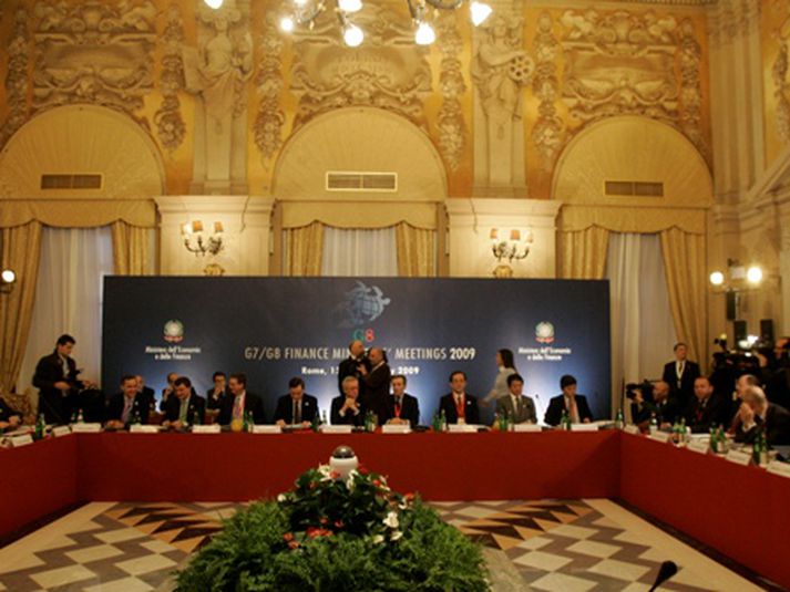 Fjármálaráðherrar G7 ríkjanna, helstu iðnríkja heims, funduðu í Rómarborg um helgina.