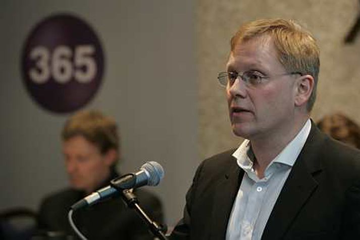 Ari Edwald forstjóri veltir væntanlega fyrir sér hvers vegna hlutabréf í 365 hf.  lækkuðu í dag.
