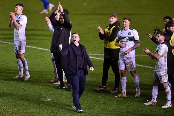 Steven Schumacher mætir með C-deildarlið Plymouth Argyle á Stamford Bridge í dag.