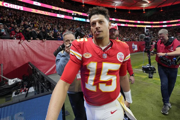 Patrick Mahomes þykir líklegur til að vinna sinn þriðja titil með Kansas City Chiefs.