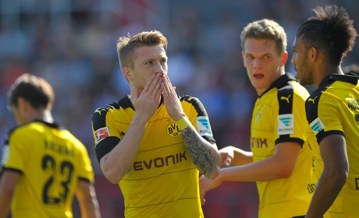 Marco Reus fagnar marki sínu.