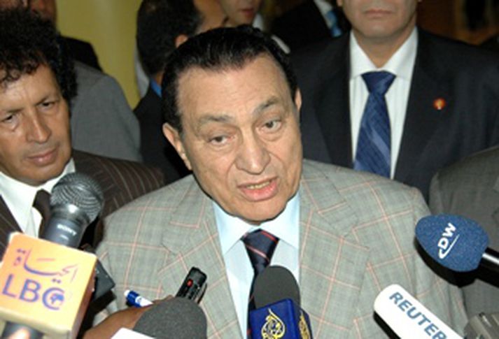 Hosni Mubarak, forseti Egyptalands.