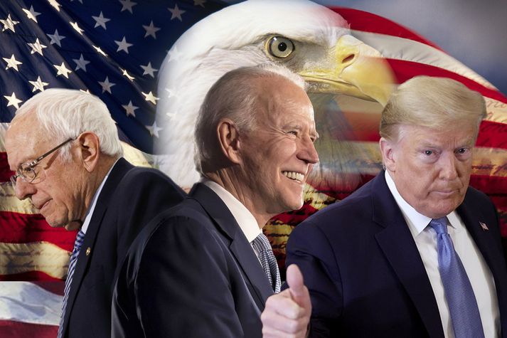 Þeir Bernie Sanders, Joe Biden og Donald Trump eru til umfjöllunar í fjórða þætti hlaðvarpsins Bandaríkjanna.