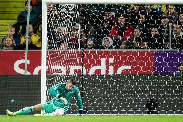 David de Gea hafði spilað mjög vel fyrir Spánverja áður en hann neyddist til að fara af velli