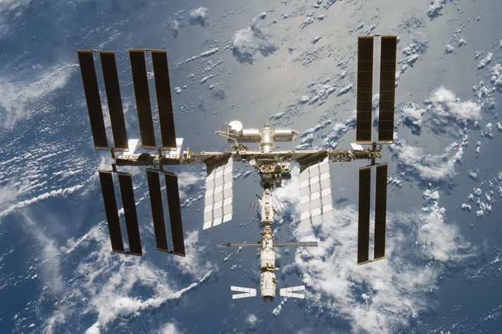 Alþjóðlega geimstöðin, ISS.
