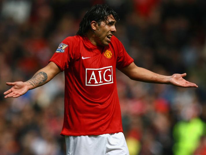 Carlos Tevez hjá Manchester United.