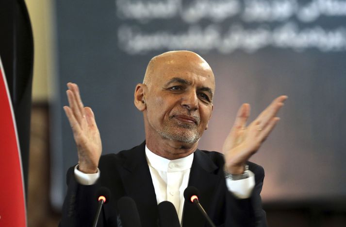Ashraf Ghani hefur flúið Afganistan.