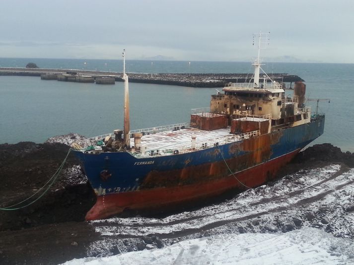 Fernanda í svokölluðum náttúruslipp.