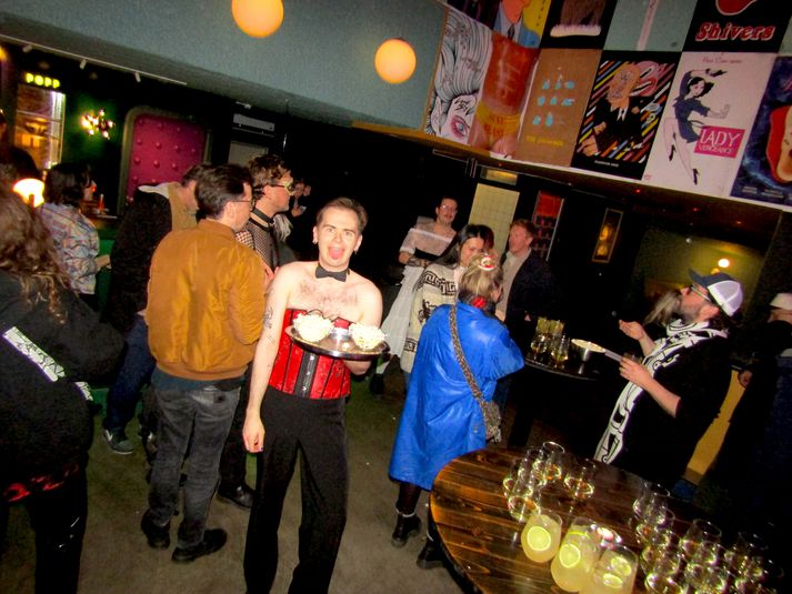 Hálfdán Hörður var í stuði.