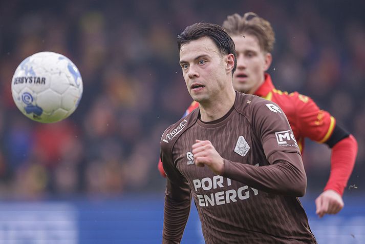 Nökkvi Þeyr Þórisson lagði upp mark Telstar í dag en það dugði aðeins fyrir stigi.