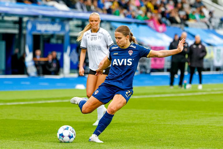 Unnur Dóra Bergsdóttir var hetja Þróttara.