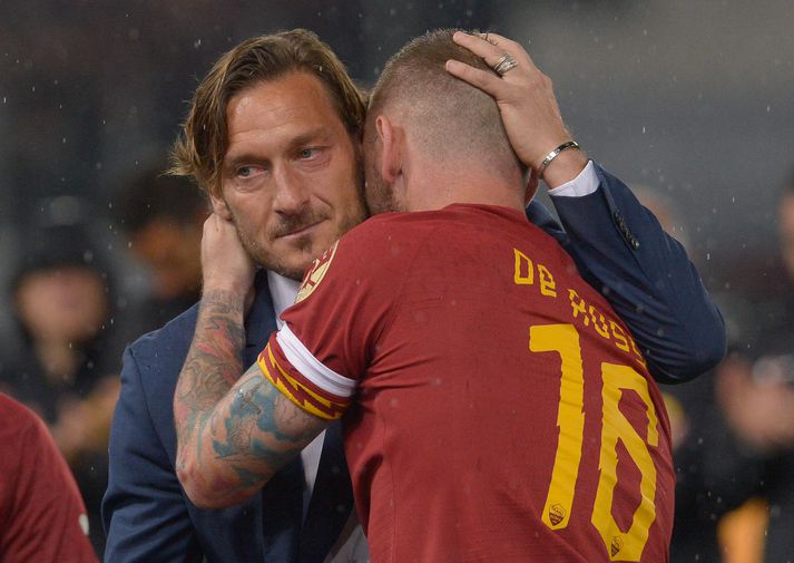 Totti og Danielle De Rossi. Þeir eru báðir farnir frá Roma.