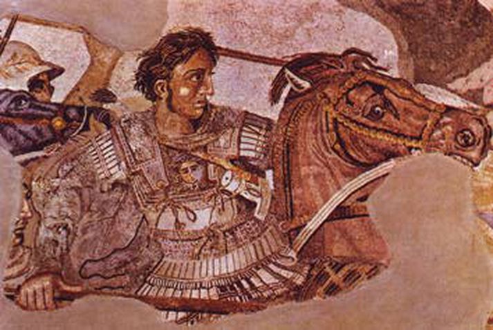 Herkonungurinn mikli berst við Darius persakonung.
