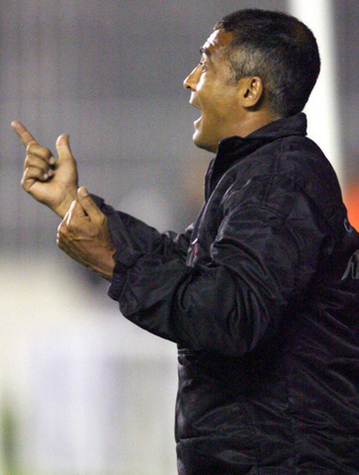 Romario við þjálfarastörfin.