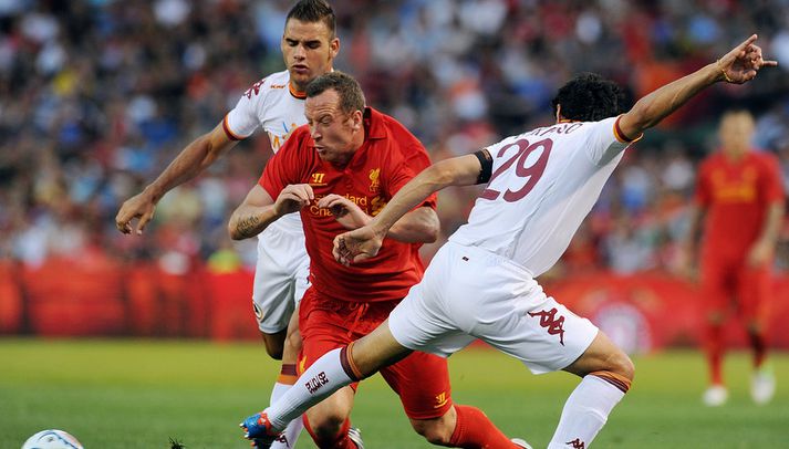 Adam tók þátt í undirbúningstímabilinu með Liverpool en lítið spilað síðan þá.