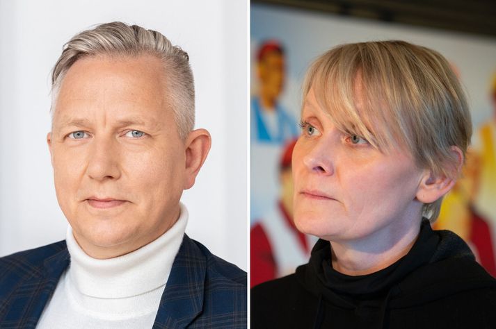 Sólveig Anna Jónsdóttir, formaður Eflingar, gagnrýnir orð Sigtryggs Magnasonar, forstöðumanns miðlunar hjá SA, vegna orða hans um að leikir handboltalandsliðsins geti nýst vinnustöðum.