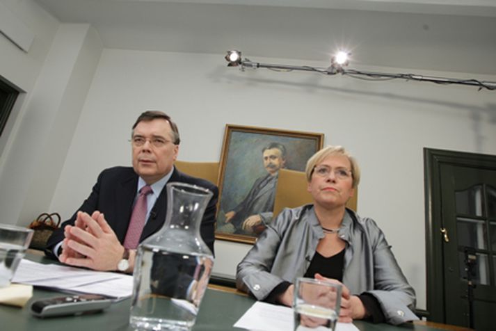 Geir H. Haarde og Ingibjörg Sólrún Gísladóttir.