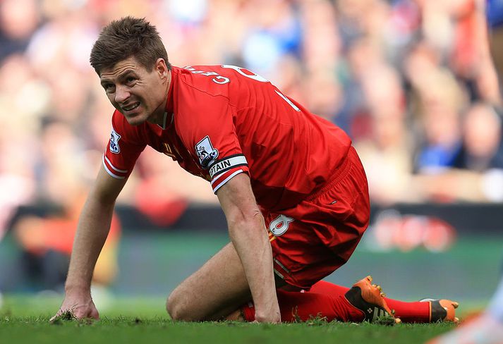 Steven Gerrard var fyrirliði Liverpool