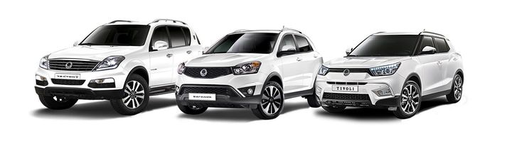 Úrval SsangYong bíla verður á Suðurnesjum í dag.