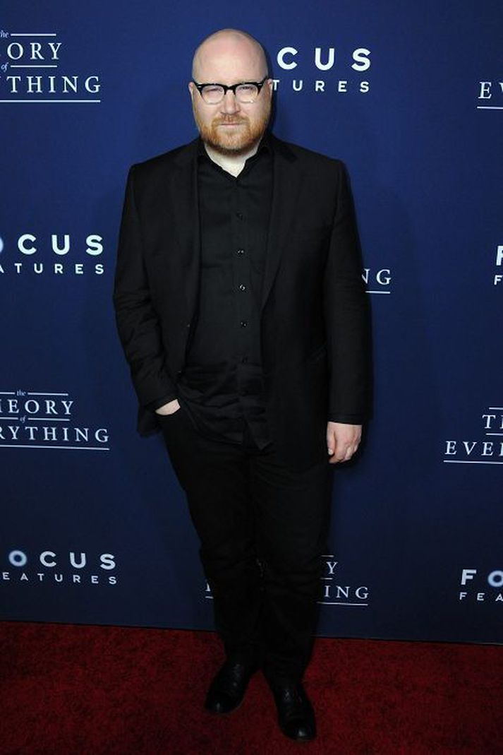 Tónskáldið Jóhann Jóhannsson er hér á frumsýningu myndarinnar The Theory of Everything.