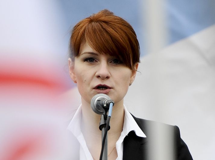 Maria Butina hefur játað að hafa reynt að lauma sér inn í samtök bandarískra hægrimanna.