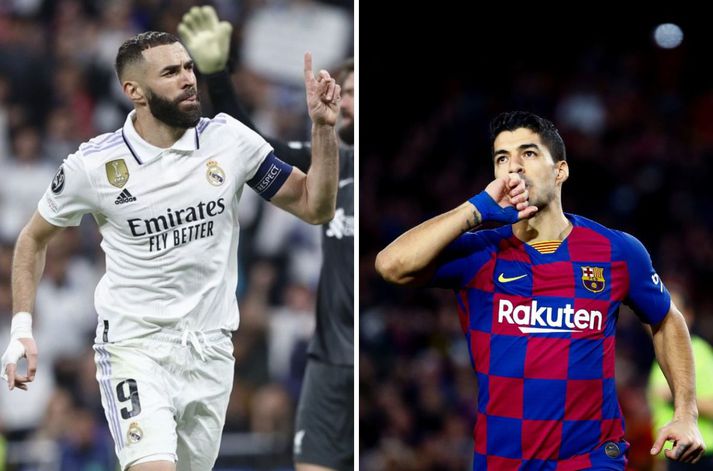 Karim Benzema og Luis Suárez fóru á kostum með Real Madrid og Barcelona en Suárez hefði allt eins getað valið að spila fyrir Real, og þá komið í stað Benzema.