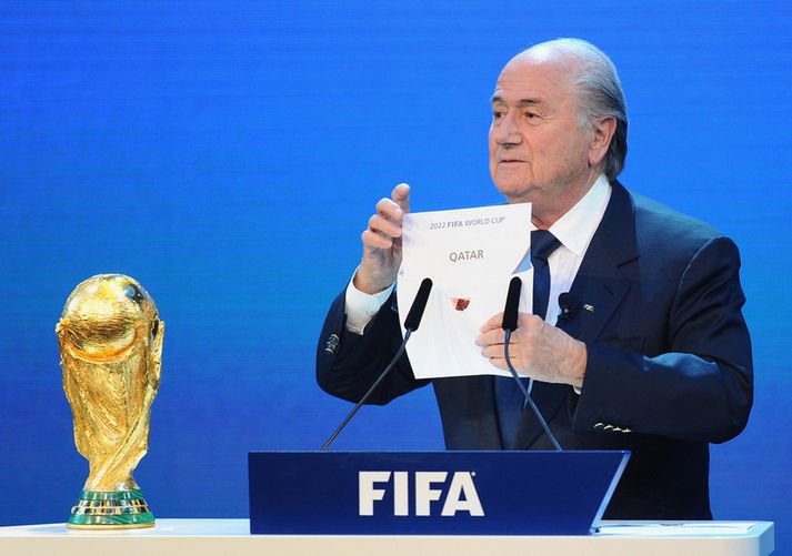 Blatter tikynnti árið 2010 að HM 2022 færi fram í Katar.