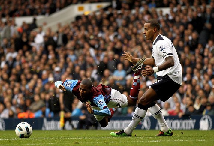 Úr leik Spurs og Villa í dag.